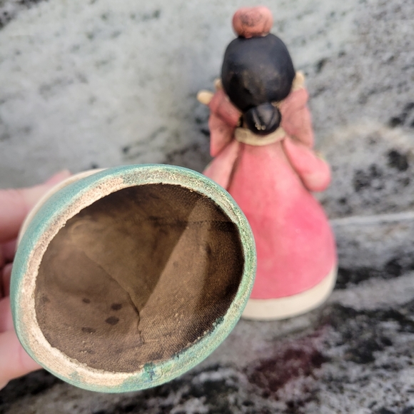 Japanese Figurines Pottery Clay Set of 2 - Picture 4 of 7